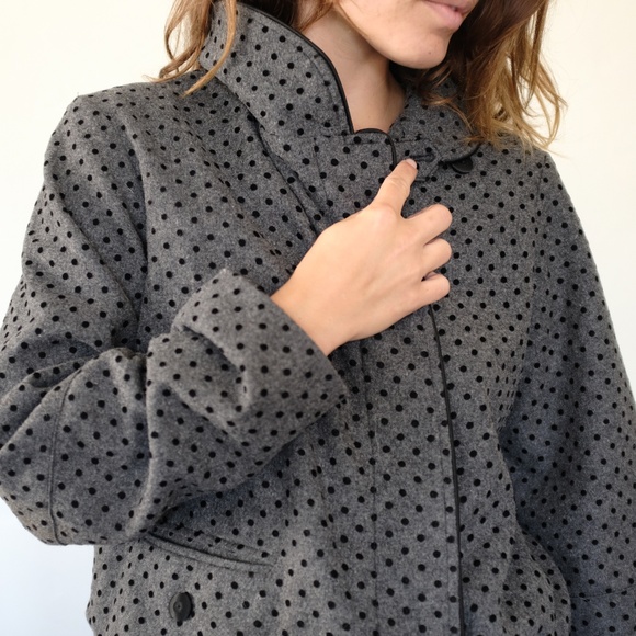 Marc Jacobs Polka Dot Wool Coat - Picture 11 of 12